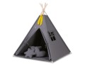 Tipi dla dzieci antracyt z poduszkami