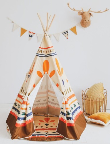 Namiot tipi z mata i okienkiem indian vibe
