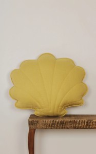 Poduszka Muszla Miód - lniana