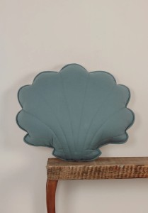 Poduszka Muszla Morskie oko - lniana