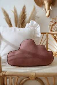 Poduszka Chmurka Marsala -  lniana