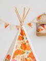 Namiot Tipi dla dzieci kwiaty