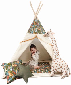 Namiot Tipi Dżungla z okienkiem i matą