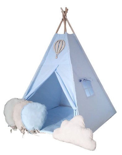 Namiot Tipi Blekitne + zawieszka Balon 24h