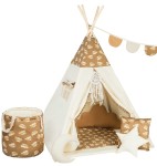 Namiot Tipi dla dzieci Teddy Bear z matą i poduszkami