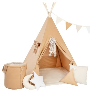 Tipi dla dzieci Karmelowa Słodycz z matą i poduszkami