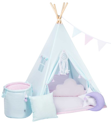 Tipi dla dzieci Liliowy sen z mata i poduszkami