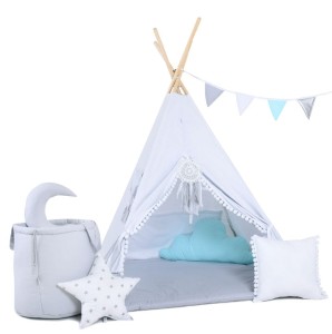 Tipi dla dziewczynki Biały Aniołek z okienkiem i matą