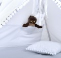 Wszyta kieszonka w tipi dla dzieci bialy aniolek