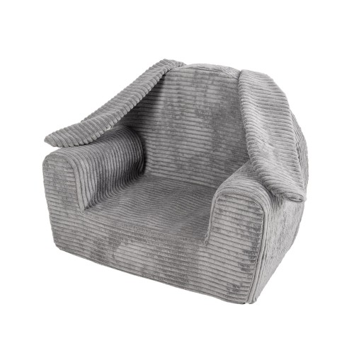 Fotelik piankowy królik grafitowy