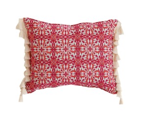 Poduszka ozdobna z frędzlami Dancing rosettes