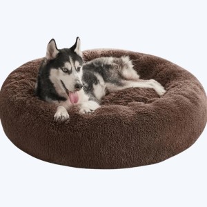 Pluszowe legowisko dla psa Chmurka Ciemny Brąz