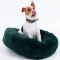 Pluszowe legowisko dla psa Chmurka Butelkowa zieleń