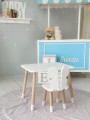 Stolik i krzesełko dla dziecka Biały Motyl