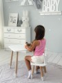 Stolik i krzesełko dla dziecka Biały Korona