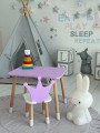 Stolik i krzesełko dla dziecka Fioletowy Korona