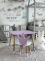 Stolik i krzesełko dla dziecka Fioletowy Korona