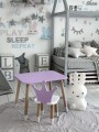 Stolik i krzesełko dla dziecka Fioletowy Korona