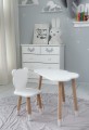 Biały Stolik i krzesełko dla dziecka Chmurka - Miś