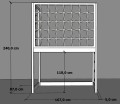 Łóżko antresola ze sznurkowymi panelami i drabinką-80x160.jpg