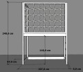 Łóżko antresola ze sznurkowymi panelami i drabinką-90x200.jpg