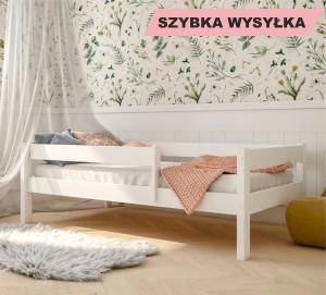 Łóżko dziecięce z barierkami Japońskie Montessori