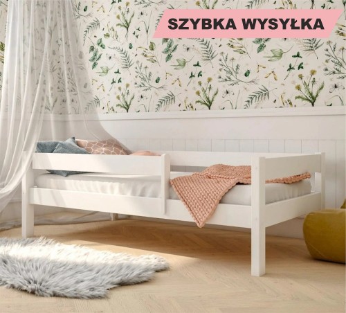 Łóżko dziecięce z barierkami Japońskie Montessori