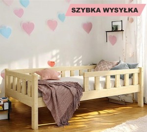 Łóżko dziecięce z barierkami LUNA