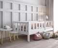 Łóżko dziecięce z barierkami Blanca białe
