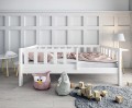 Łóżko dziecięce z barierkami Blanca białe