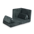 Mini sofa sladzieci montessori sztruks grafit