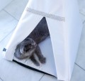 Tipi dla kota legowisko glamour biale