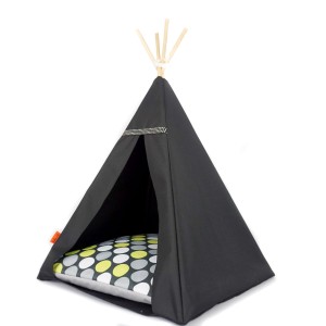 Tipi dla psa i kota - Legowisko Glamour Zielone grochy