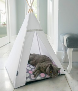 Tipi dla psa i kota - Legowisko Glamour Różowe grochy