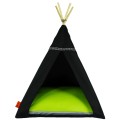 Tipi dla kota i psa legowisko limonka czarne