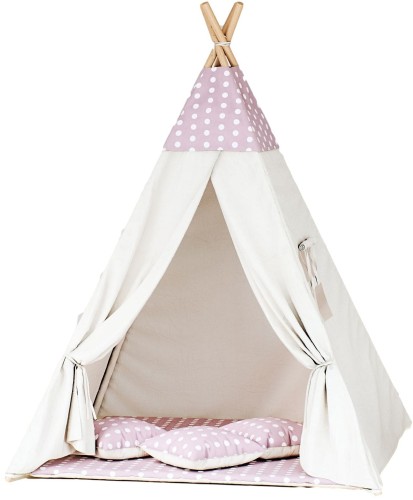 Tipi dla dzieci grochy roz bez