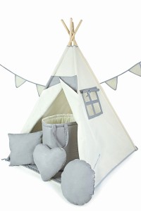 Namiot Tipi Ecru-Szary