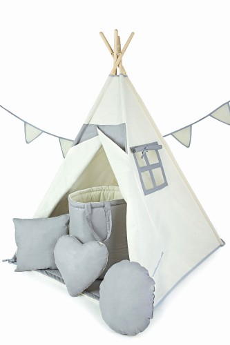 Namiot Tipi ecru szary