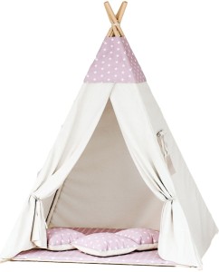 Tipi dla dzieci Gwiazdki róż beż