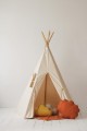 Namiot tipi bezowy z poduszkami