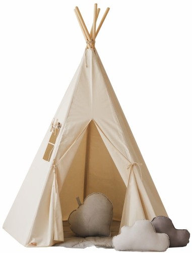 Namiot tipi bezowy z okienkiem