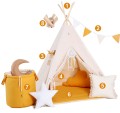 Namiot tipi kremowy miodek - akcesoria