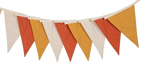 Girlanda bawelniana bez miod czerwone