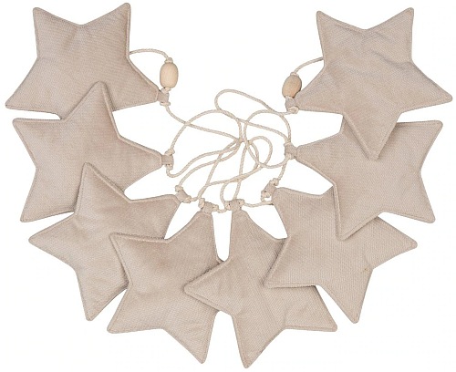 welwetowa girlanda kremowy pyl