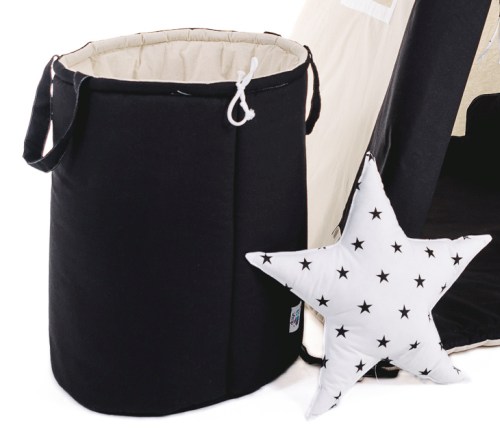 Kosz na zabawki Grafitowa Elegancja