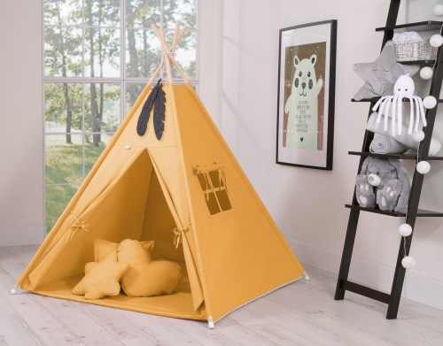 Namiot tipi dla dzieci musztardowy