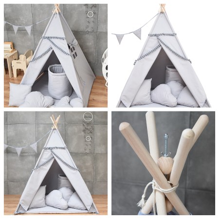 szary-namiot-tipi-z-pomponikami